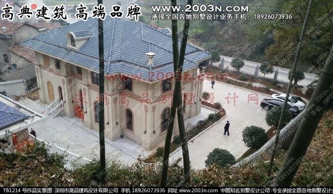 深圳高品设计T6826号别墅实景新农村两层小别