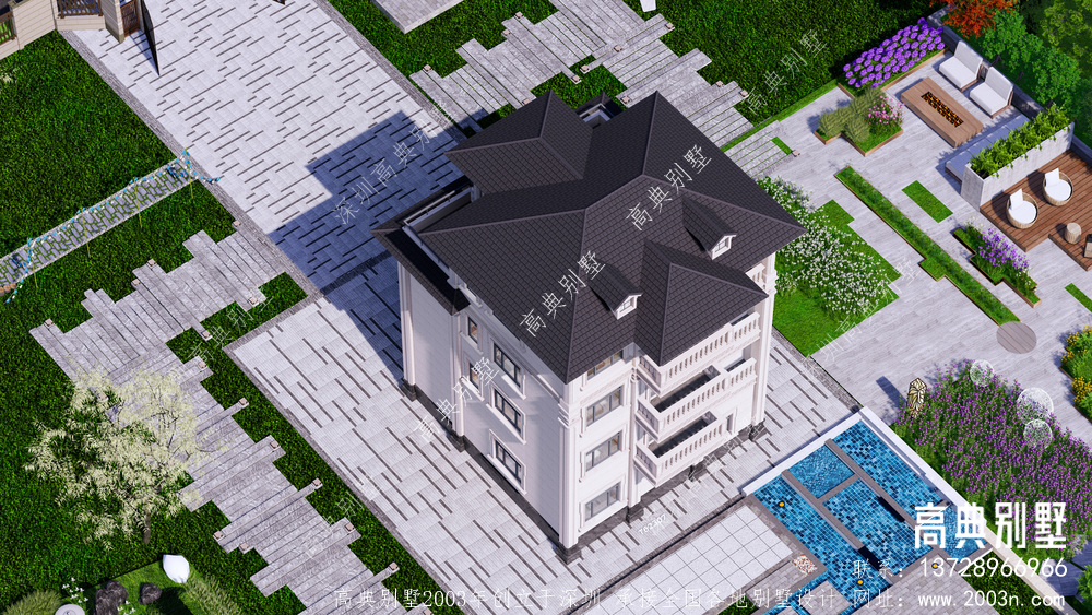 新中式别墅设计图纸农村自建房全套施工图纸带水电图外观效果图