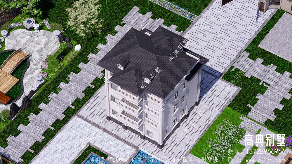 新中式别墅设计图纸农村自建房全套施工图纸带水电图外观效果图