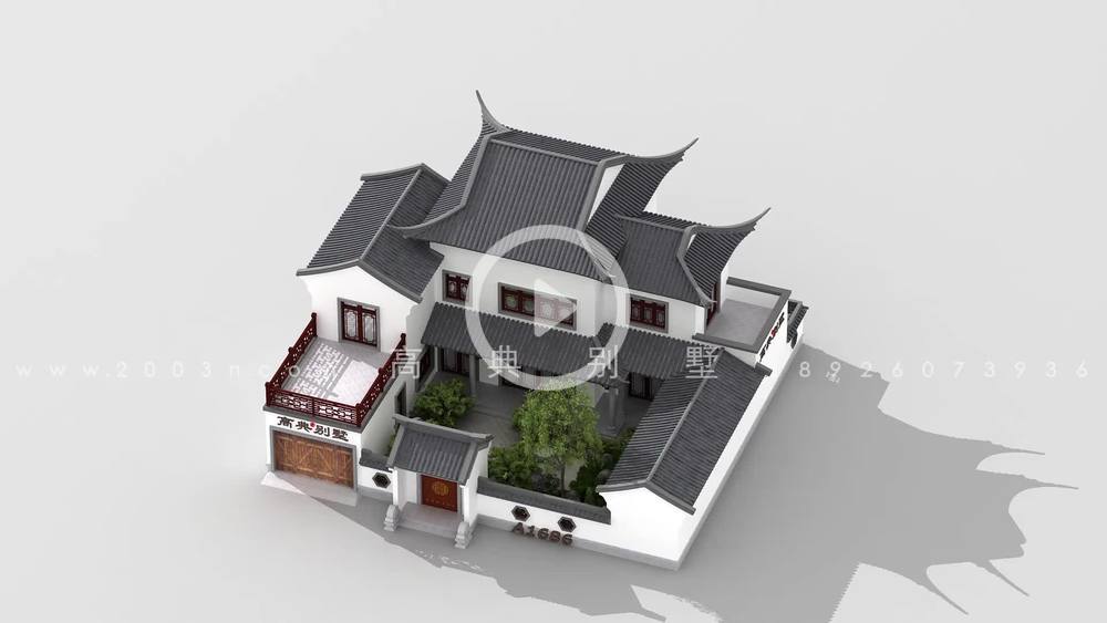 中式房屋设计图首层257平方米A1686号