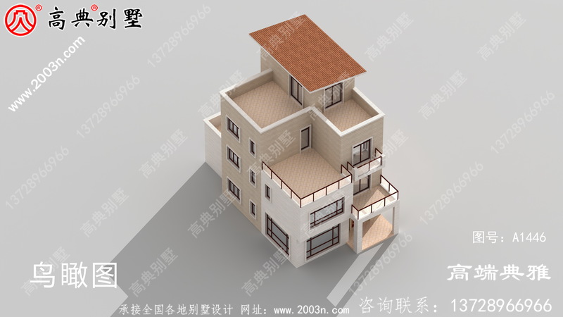 138平方米四层别墅设计CAD图纸和效果图