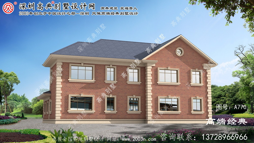 漳浦县二层半带车库自建房设计图纸