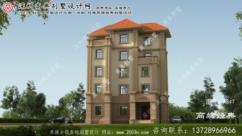 长泰县五层乡村别墅设计，占地160平