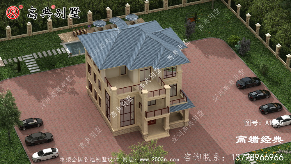 砚山县乡村三层房屋图