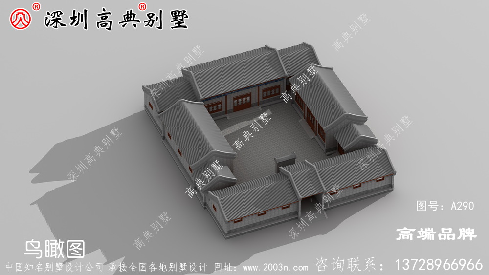中式别墅设计图，花小钱一样可以建中国最美的房子。