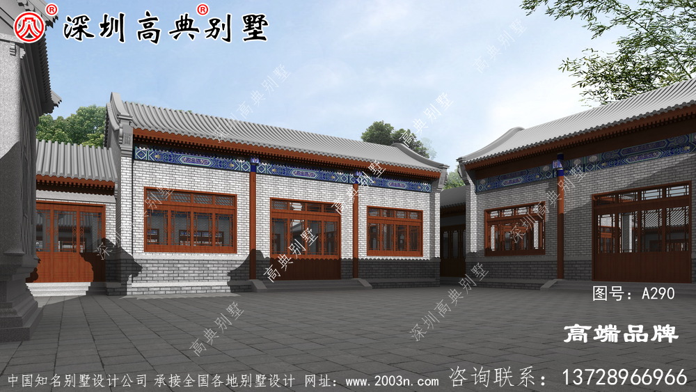 中式别墅设计图，花小钱一样可以建中国最美的房子。