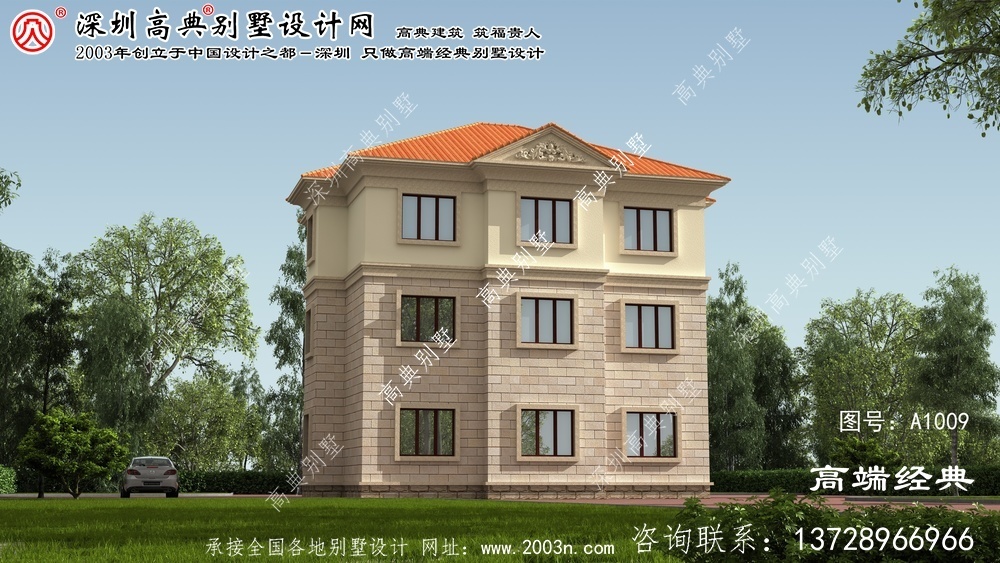 昌乐县新农村三层房屋设计	