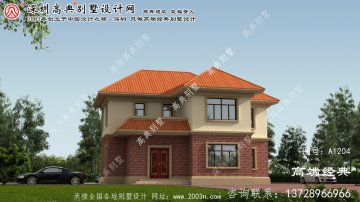 宁津县二层别墅外观设计	