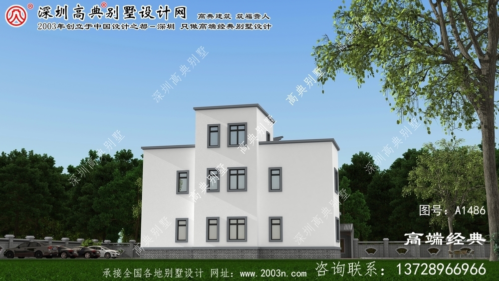 孟村回族自治县中式仿古房屋设计图