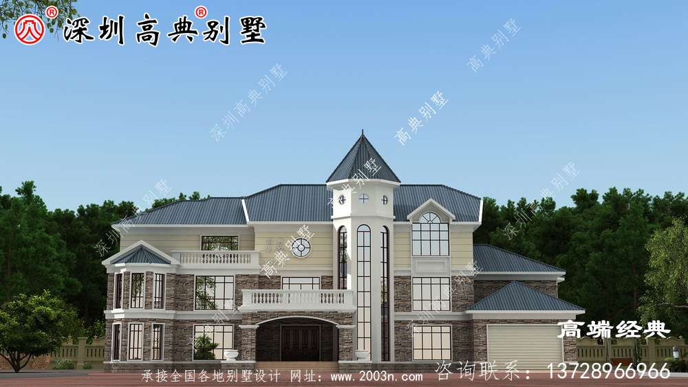 新中式别墅设计图，既可以居家又可以民宿，一级赞。