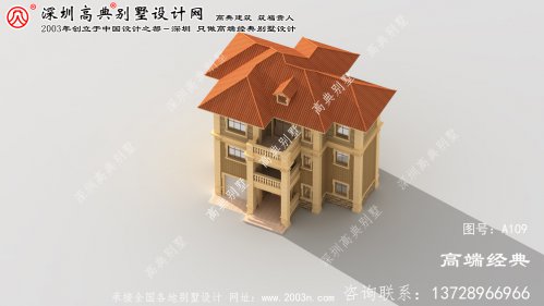 江苏省欧式简约三层别墅设计图纸，
