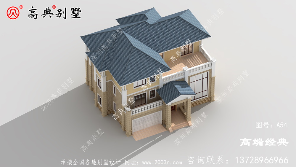 中国漂亮的三层别墅设计图纸，建一栋给后代留一笔财富