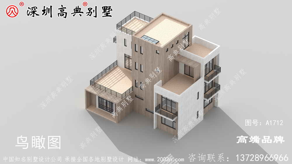 新中式四层别墅设计图，造价45万，能最大需要的满足生活需要