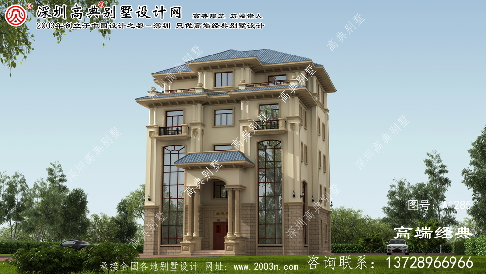 灵寿县农村房屋五层设计图
