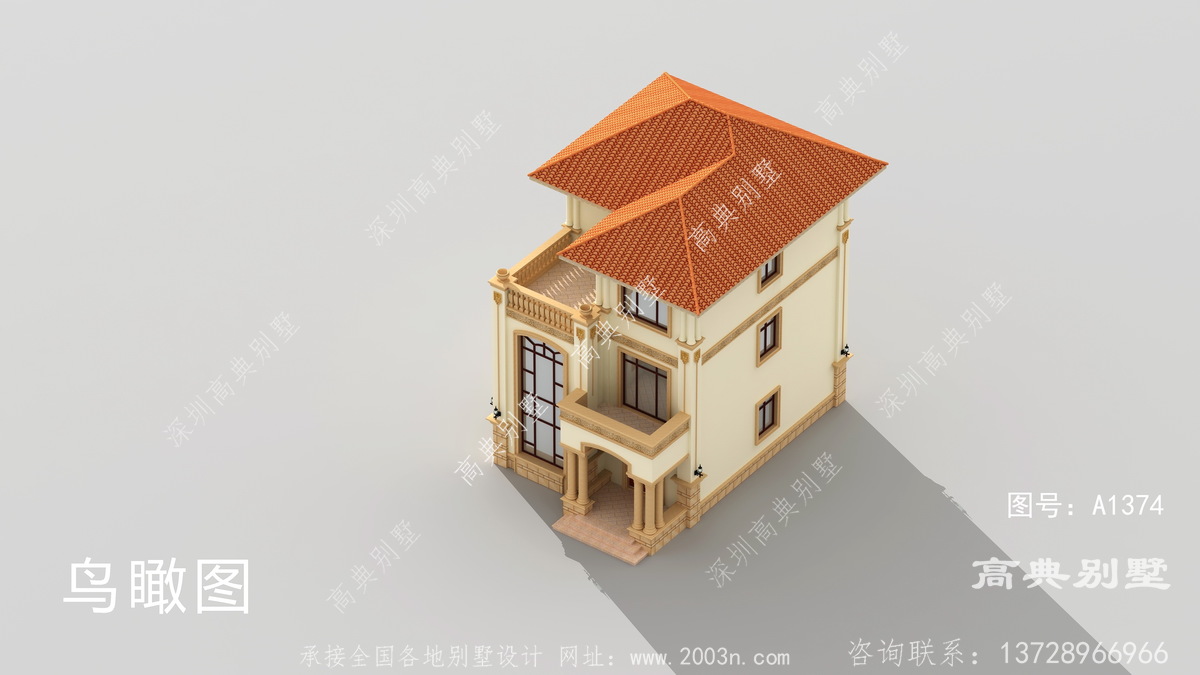 河北临漳县关村住宅案例别墅设计三层图纸