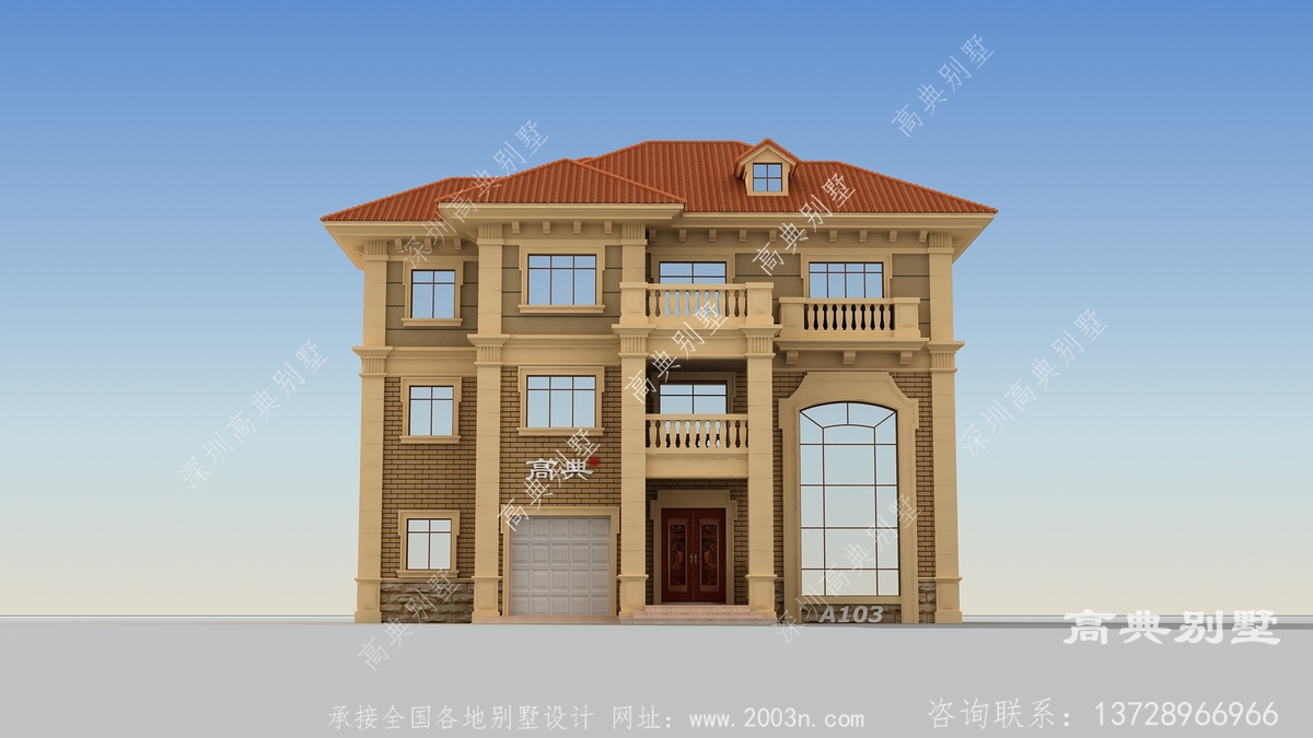 永顺县长官镇盖房子设计室案例农村二层半别墅图片