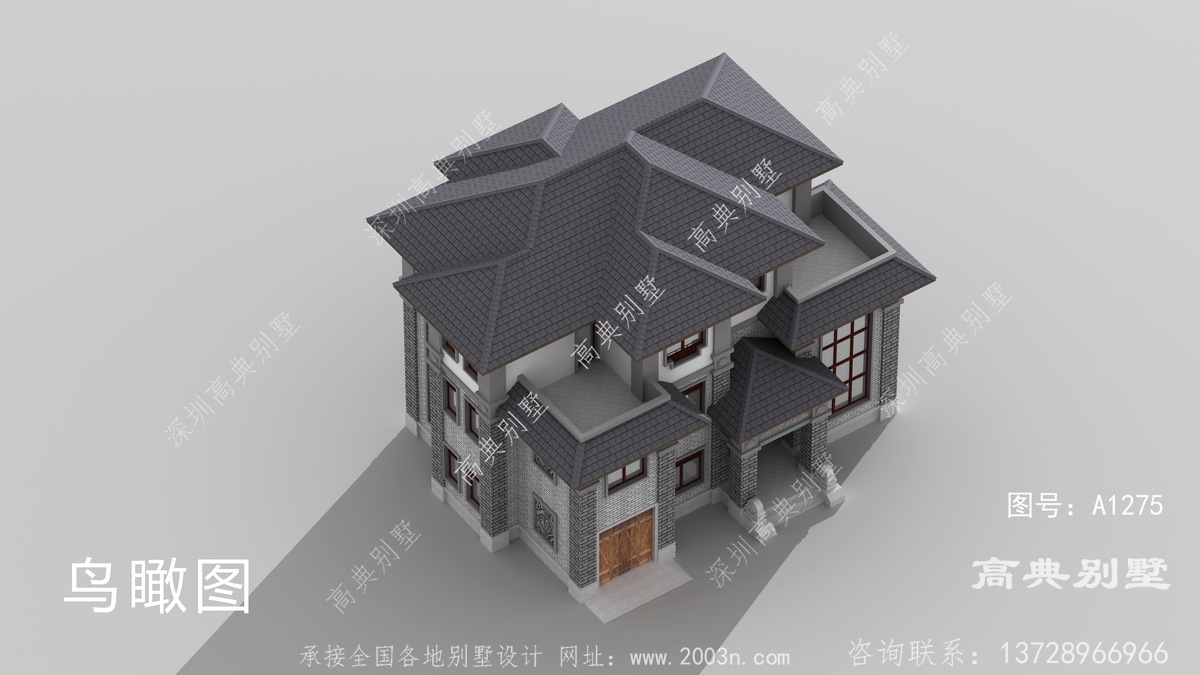 汉川市庙头镇民宿设计事务所专做自建两层别墅设计图
