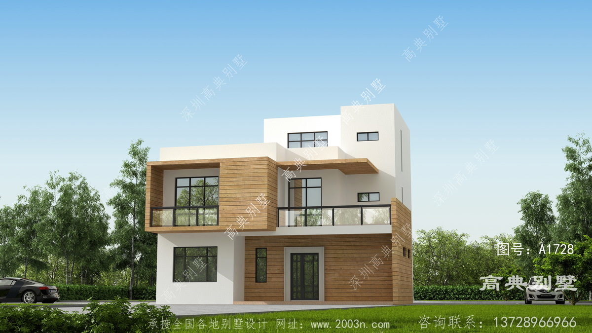 东源县柳城镇盖房子设计工场样板农村建房二层半设计图
