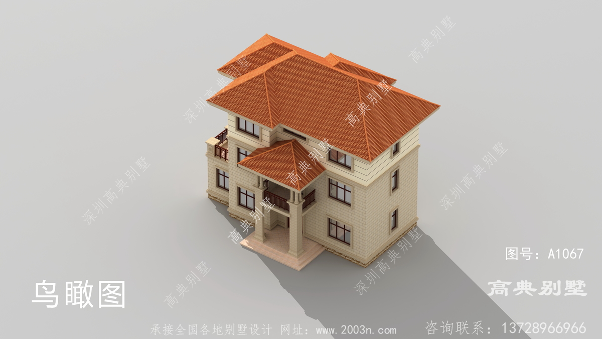 潮安县凤塘镇房屋设计工场制作的复式别墅户型图
