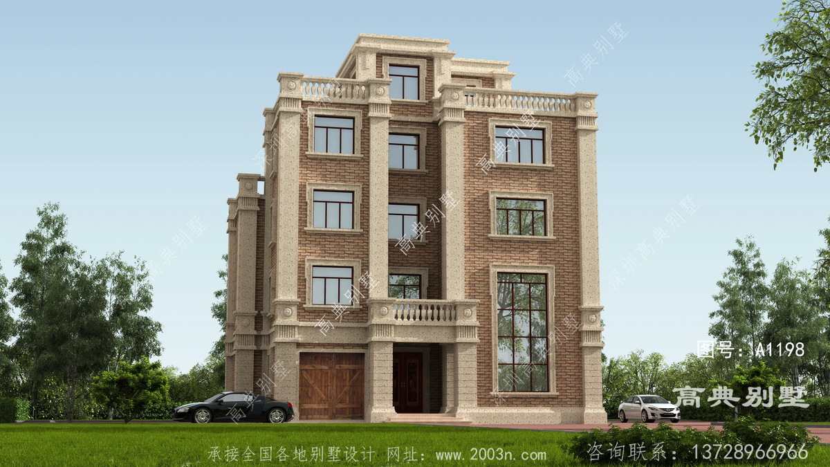 濮阳市濮城镇民房设计工坊创造农村自建房设计图两层半