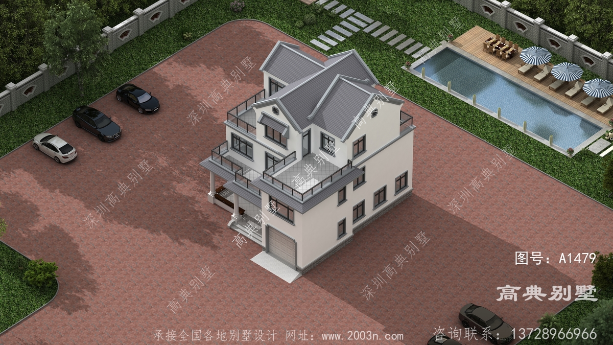 濮阳市王助乡自建房设计公司制作的4农村自建房设计图