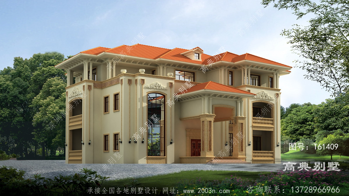 湖南省永州市李家巷村民房案例一层框架自建别墅图纸