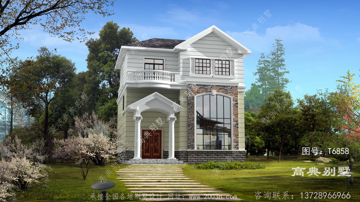 耒阳市大义乡造房子设计者案例90平米小型别墅设计图