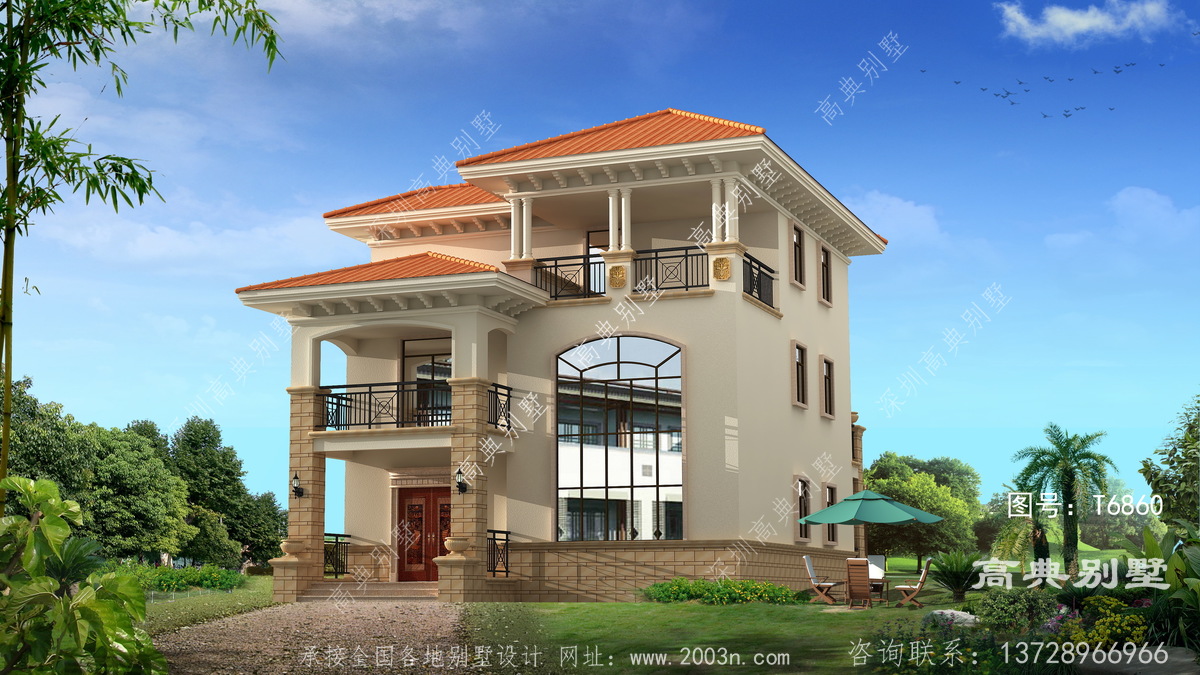 聂荣县查当乡盖房子设计梦工坊出品农村自建一层房设计图