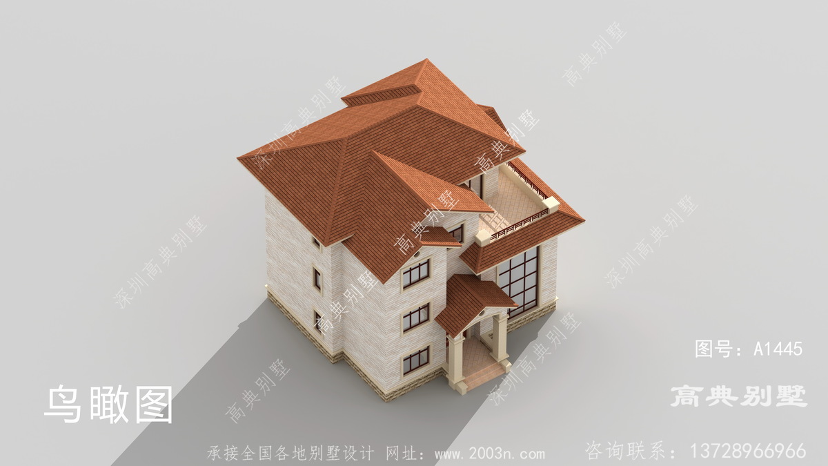 湘阴县乐兴村农村房案例14平方的别墅设计图纸