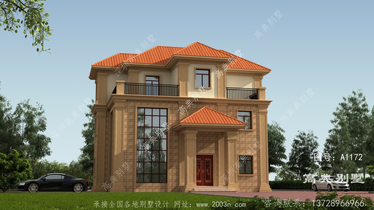 湖南省郴州市嘉禾县新木村民房案例有飘窗别墅设计图纸