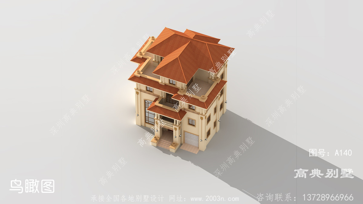 醴陵市阳三房屋设计所建设欧式别墅设计图大全