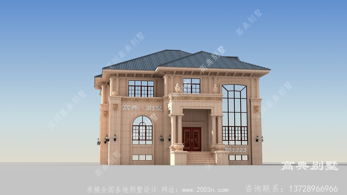 山东省枣庄市朱寨村房屋案例1米9米别墅设计图纸