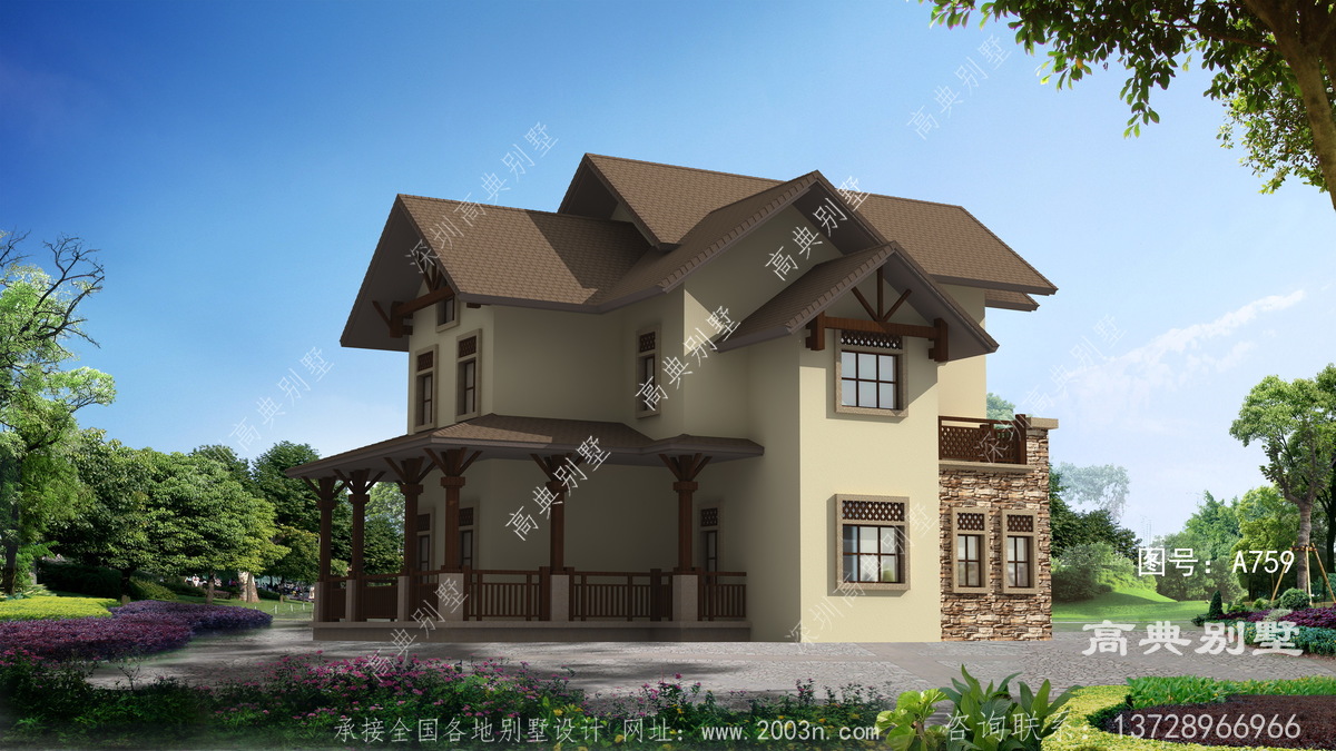 长武县枣元乡盖房子设计者作品现代小别墅