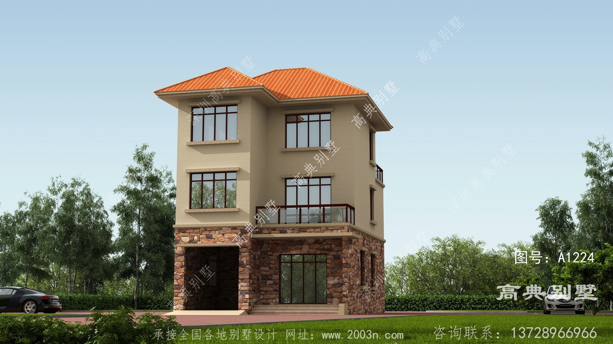 长武县芋园乡房屋设计工作室专业新型别墅图片大全
