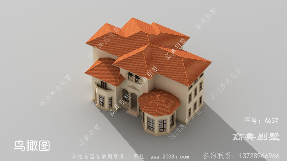 山东省枣庄市种寨村三合院案例别墅建筑设计图带图纸