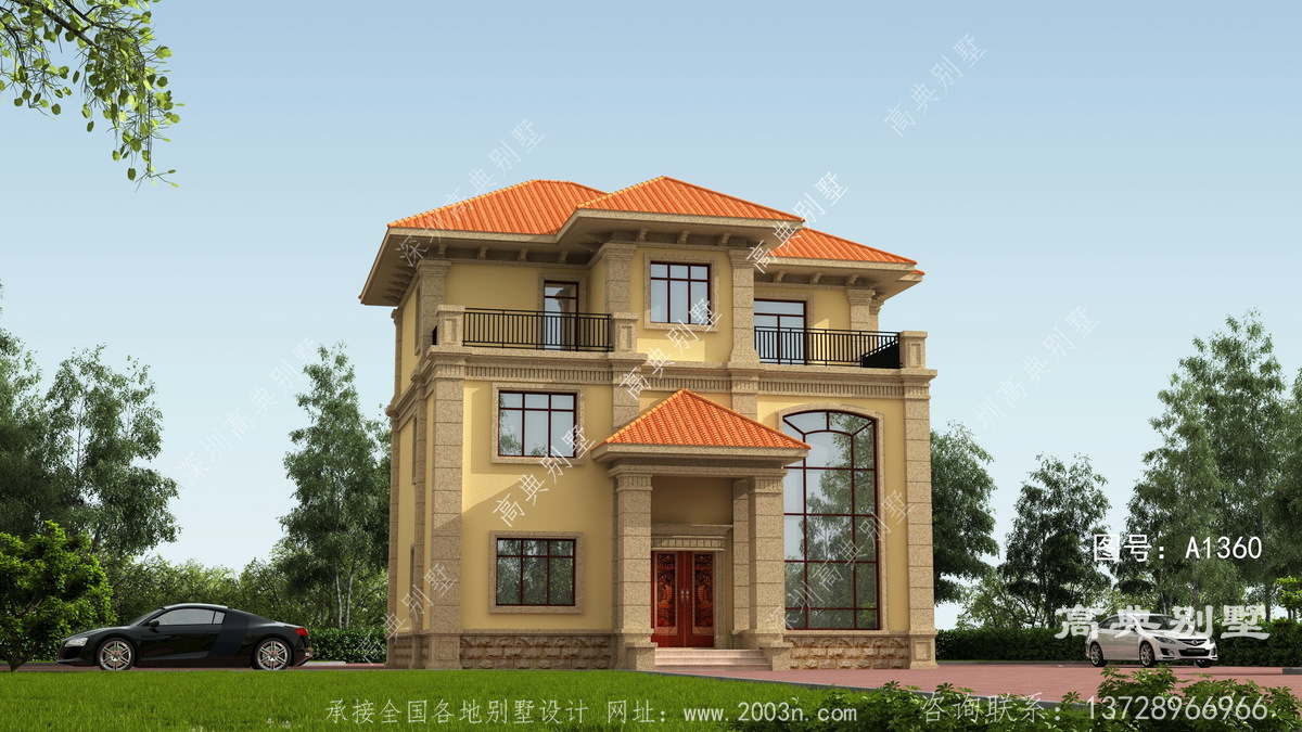 黔西县雨朵镇民宿设计事务所建设农村二层半房屋设计图