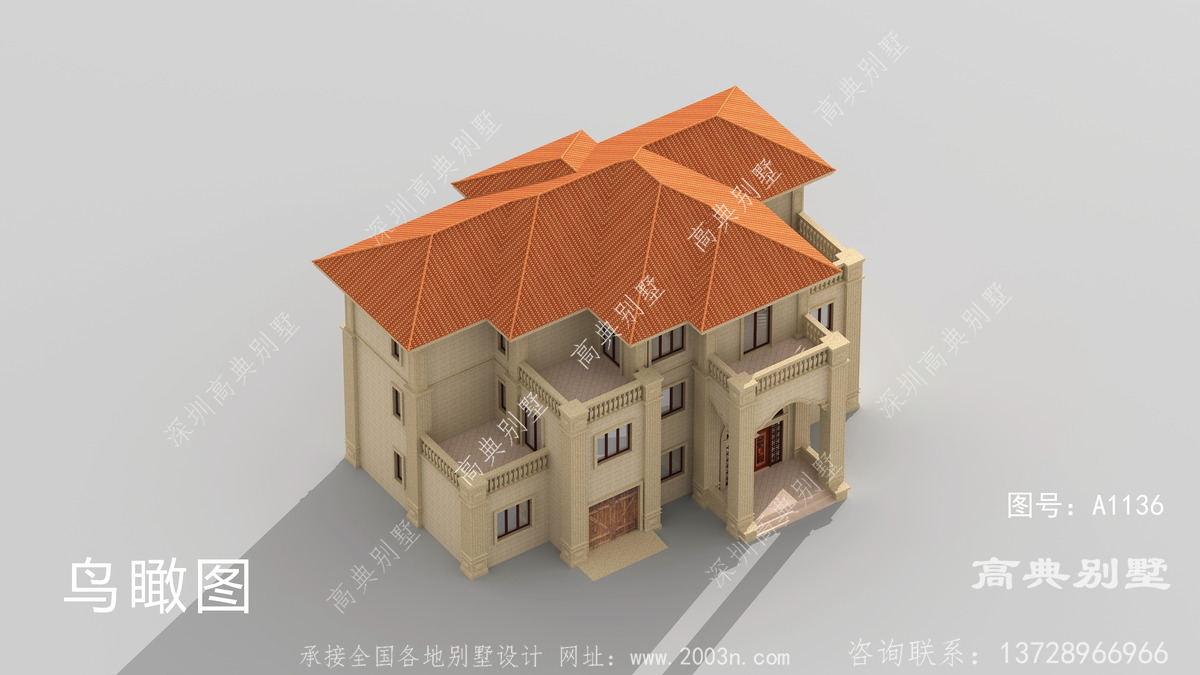 北京市西中堡村房屋案例,别墅栏杆扶手图纸