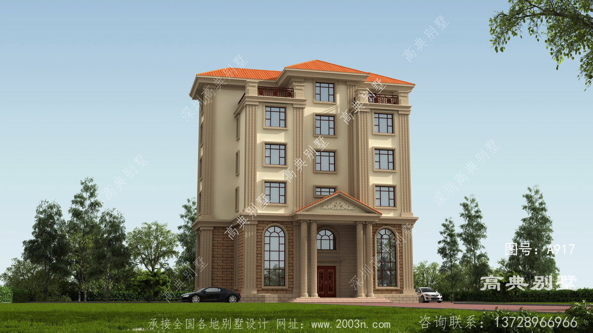 卢龙县后双庙村自建房案例,三层别墅图纸设计图别墅设计