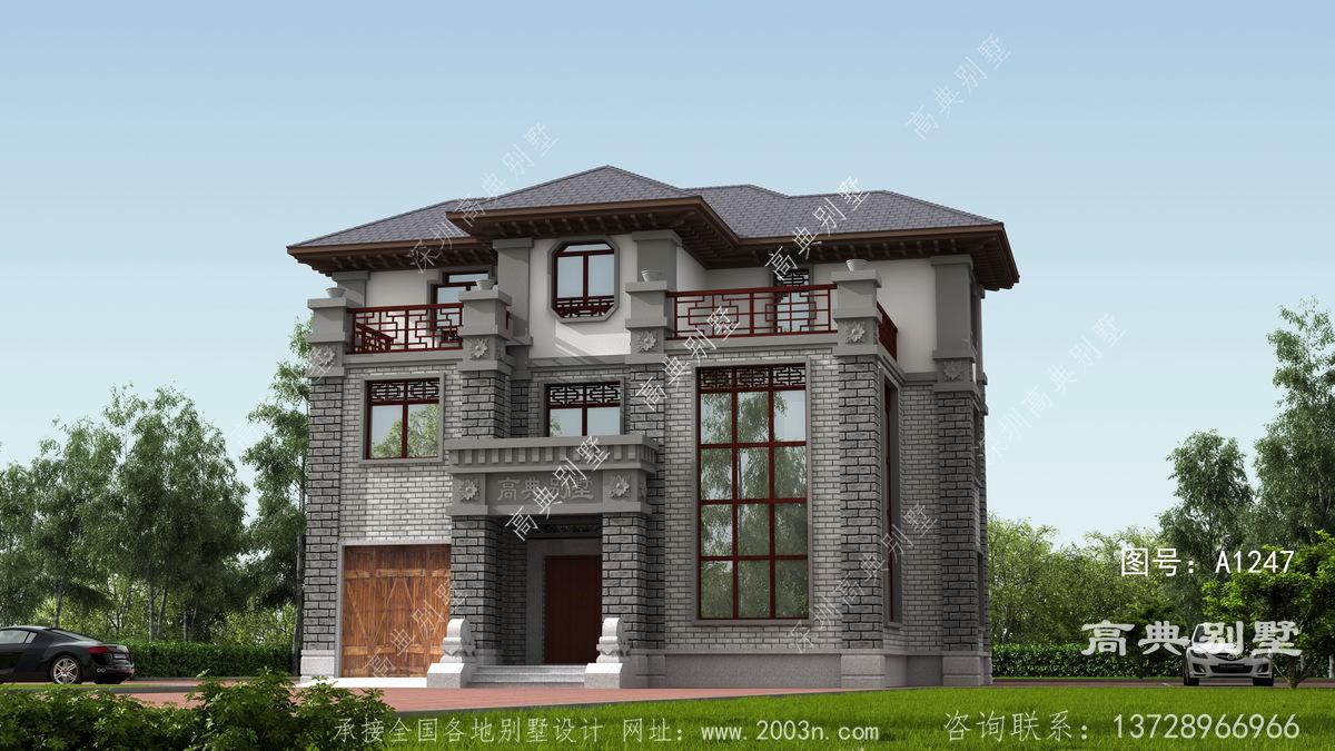 临沧市博尚镇自建房设计公园定制房子设计图片大全