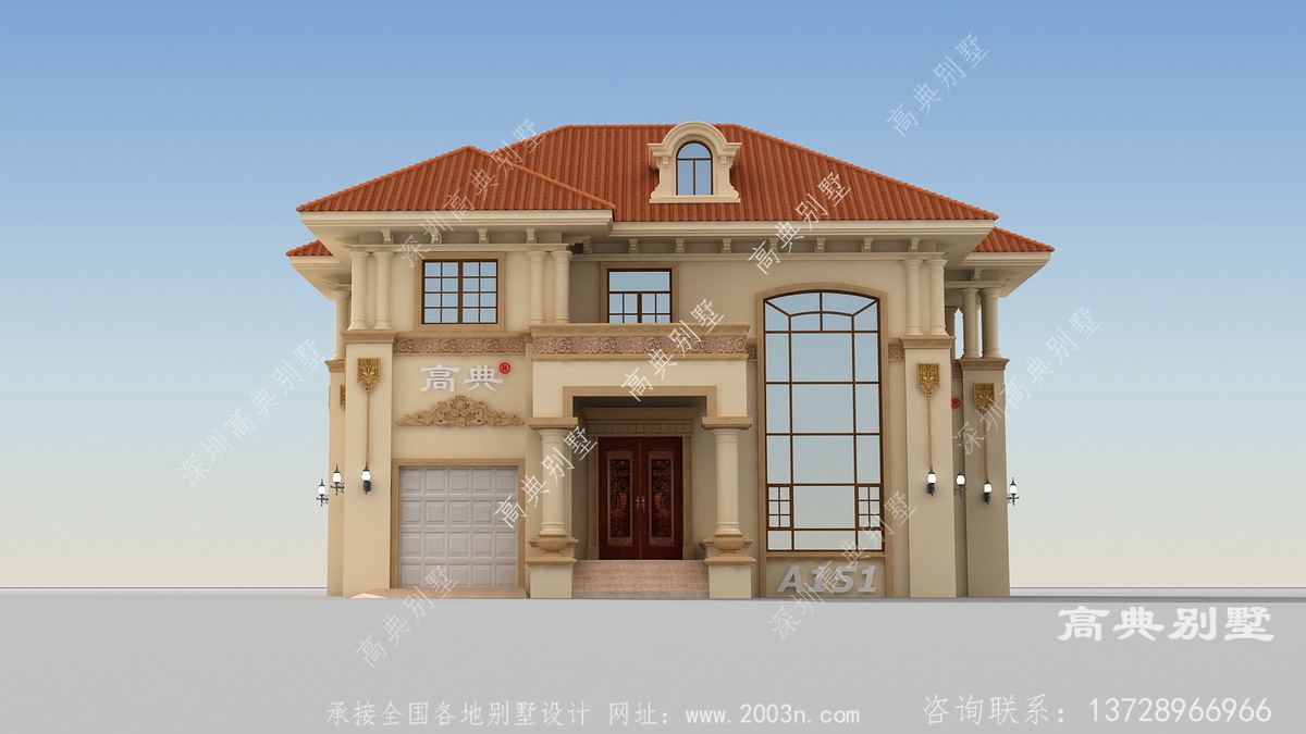 屯昌县广青造房子设计工作室创作美国农村别墅