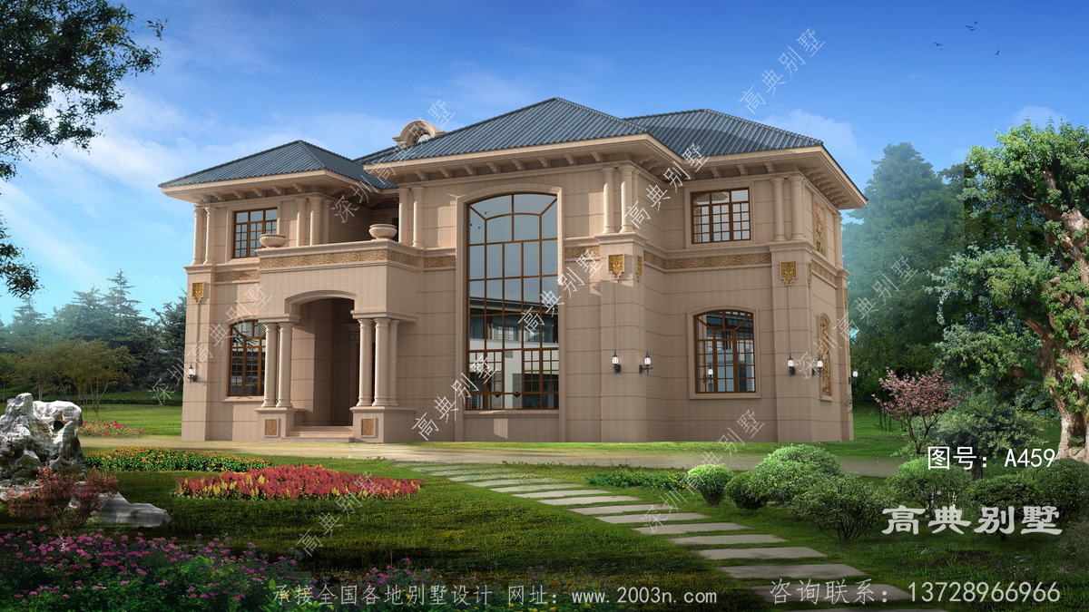 江苏省大丰市德丰村村房案例2层木屋自建房设计图片