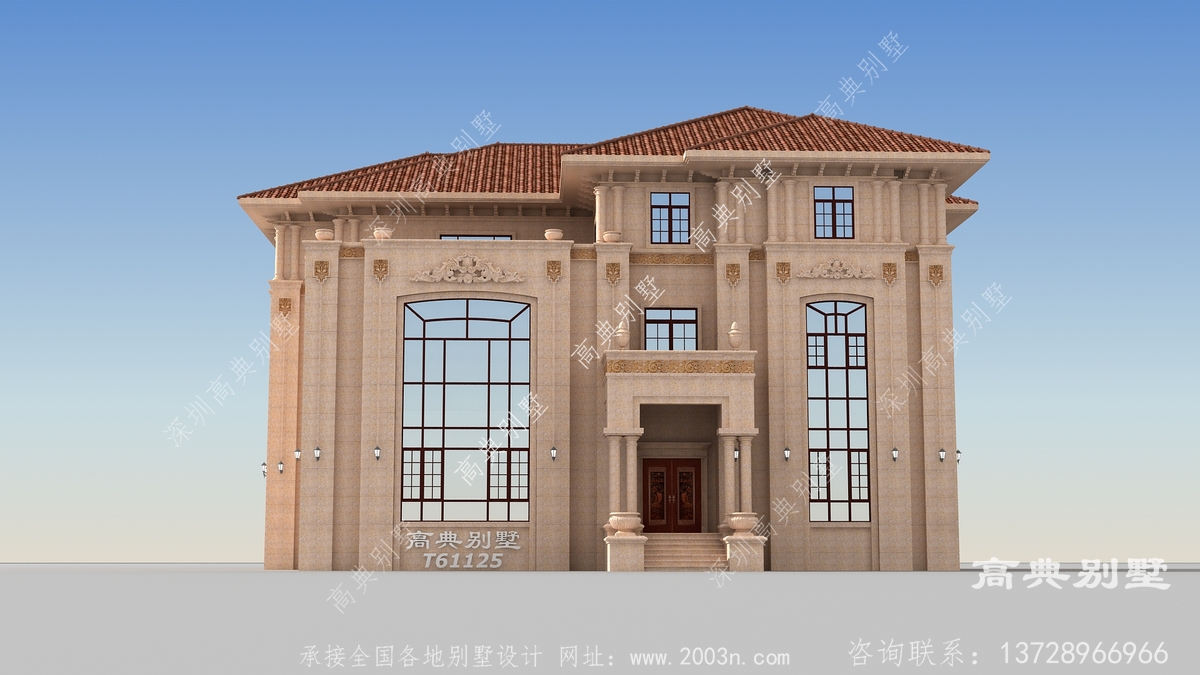 天津市镇西村自建房案例,二层别墅图纸超市374
