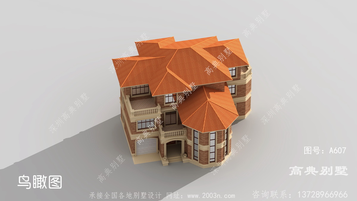 江西省樟树市湖西村自建房案例别墅2层半设计图纸