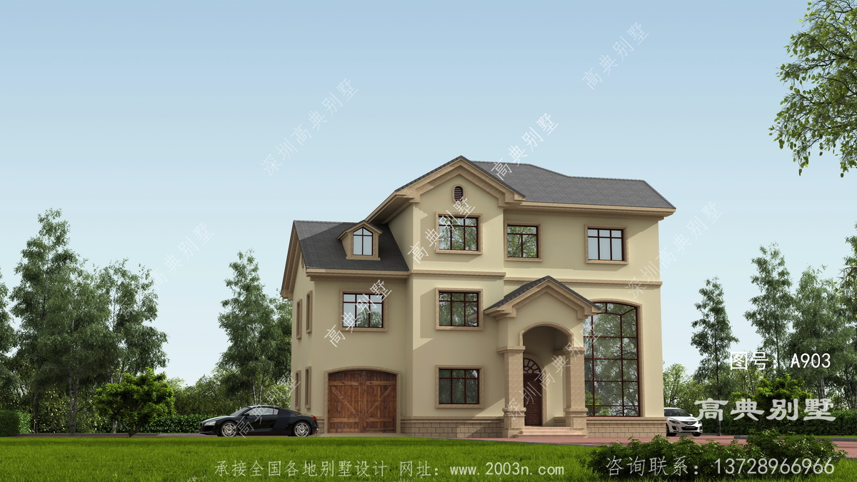 梓潼县文兴乡房屋设计工坊创作乡下两层楼房设计图