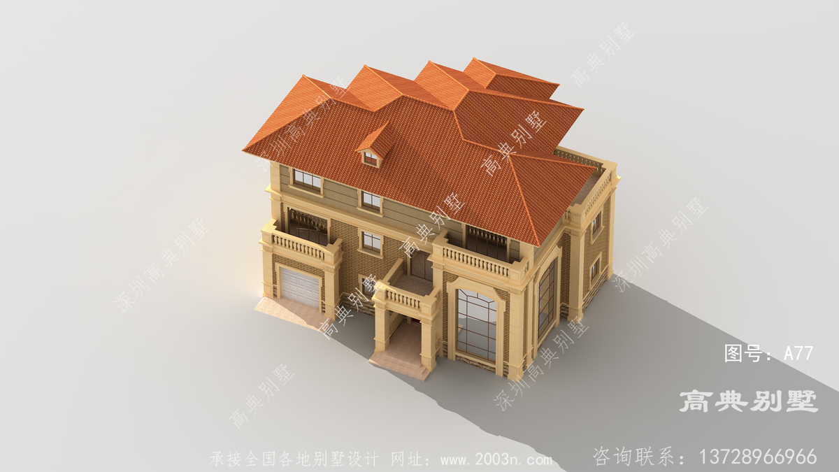 黔西县协和乡房子设计机构制作的十二级庄园别墅设计
