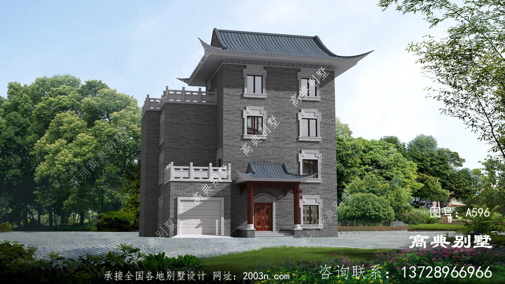 独栋中式风格别墅，圆您舒适田园梦