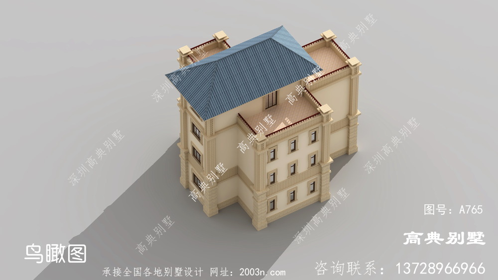 四层豪宅设计图欧式古典别墅户型