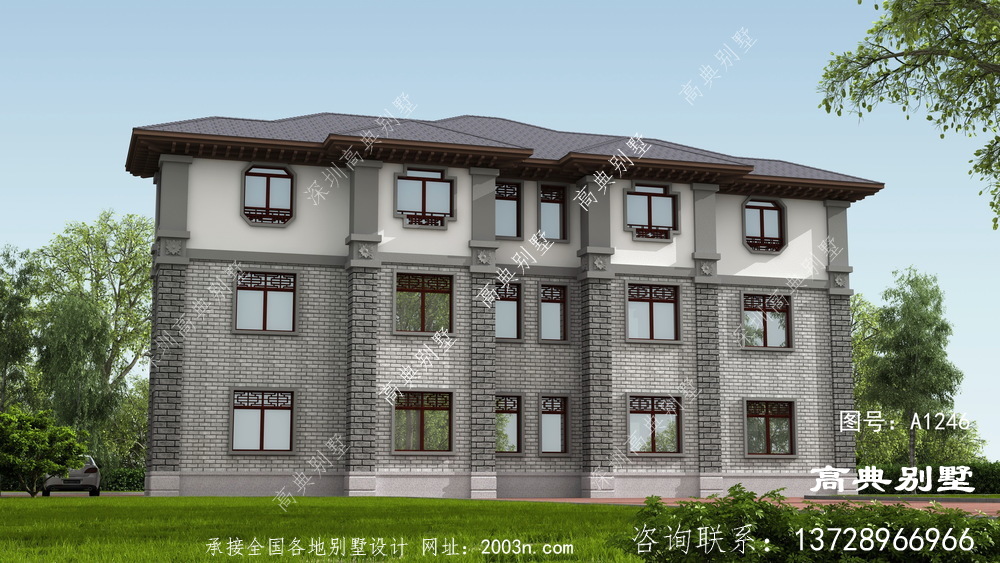 新中式风格双拼别墅该怎么建呢？