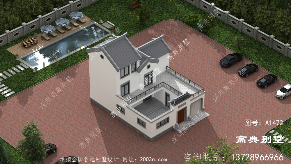 乡村自建房怎么建才好看，来看看这栋中式小别墅吧