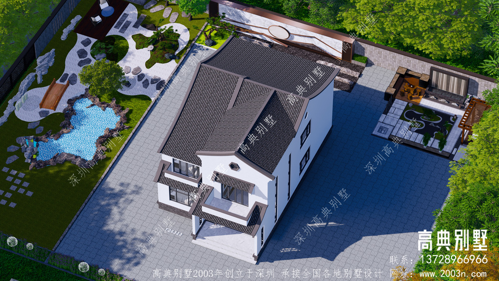 新中式别墅设计图纸建造农村自建房设计图施工图全套